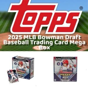 🏟️2025 Topps - Bowman MLB Draft Baseball Trading Card Mega Box⚾️